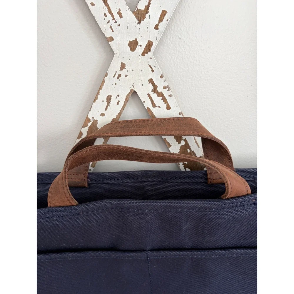 L.L. Bean Stonington Daily Carry Work Bag in navy canvas